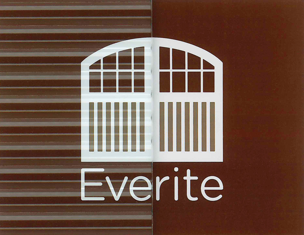 Everite Door - Crystal Fluted Glass Everite Door - Crystal Fluted Glass