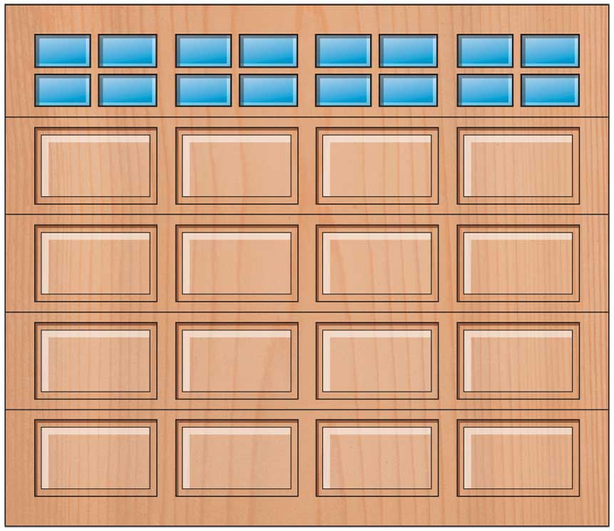 Everite Door - 4 Panels 2 OV 2 Lites